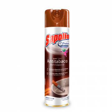 AMBIENTADOR SPRAY SAPOLIO X 360 ML. ANTITABACO