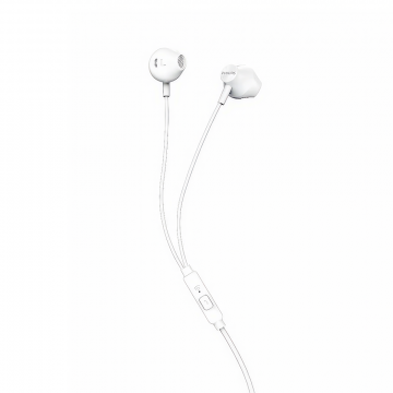 AUDIFONO C/MICROF PHILIPS IN-EAR TAUE101WT 3.5MM BASS SOUND WHITE
