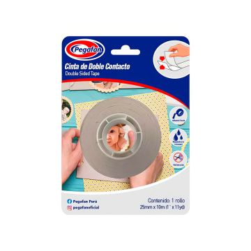 CINTA DOBLE FAZ 3/4" X 11YDS PEGAFAN