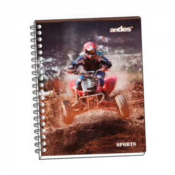 CUADERNO ESPIRAL A-4 180H SPORT ANDES