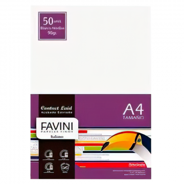 PAPEL A-4 120GR BLANCO SAHARA PQTX25HJS HILO FAVINI