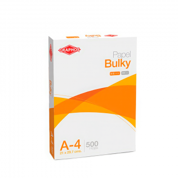 PAPEL BULKY A-4 53.8GRS IMP. PQTX500 GRAPHOS