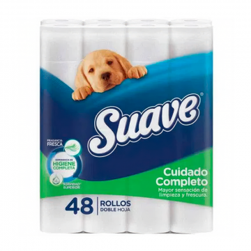 PAPEL HIHIENICO SUAVE X 48 ROLLOS D/HOJA