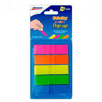 SET DE BANDERITAS NEON SURTIDO ARTESCO