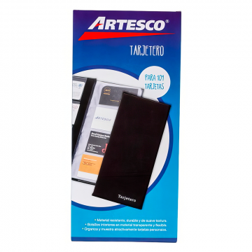 TARJETERO PERSONAL DE 104 TARJETAS ARTESCO