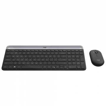 TECLADO LOGITECH + MOUSE MK470 WIRELESS SLIM USB BLACK(PN 920-009266)