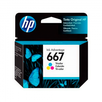 TINTA HP 3YM78AL (667) TRICOLOR (DJ 2775 / 4175)