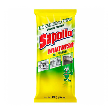 LIMPIADOR PULIDOR EN POLVO SAPOLIO X 450GR.