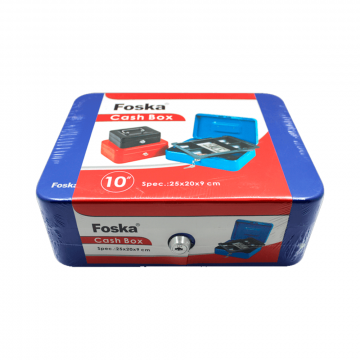 CAJA METÁLICA DE SEGURIDAD 25X18X9CM J7103(10") FOSKA