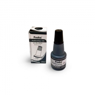 TINTA PARA TAMPÓN 30ML YX030 NEGRO FOSKA