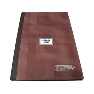 LIBRO DE ACTAS RAYADAS X 200 PAG 75 GR DACER