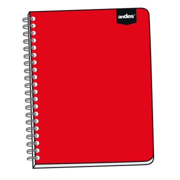 CUADERNO ESPIRAL A5 200 HOJAS CUADRICULADO 56G COLORES SURTIDOS XUNID