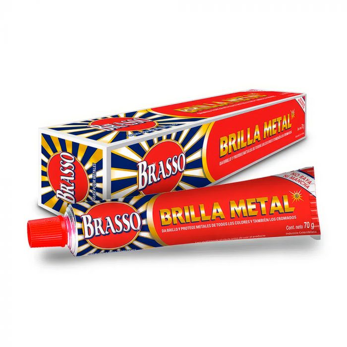 ABRILLANTADOR DE METALES BRASSO CREMA X 70 GR