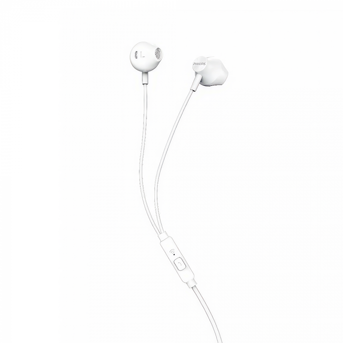 AUDIFONO C/MICROF PHILIPS IN-EAR TAUE101WT 3.5MM BASS SOUND WHITE