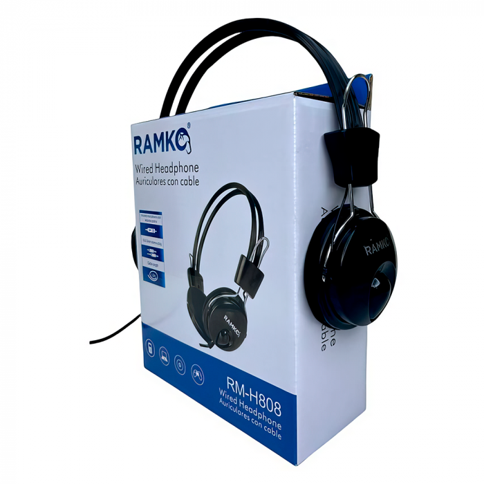 AUDIFONO VINCHA C/MICROFONO RAMKO RM-H808