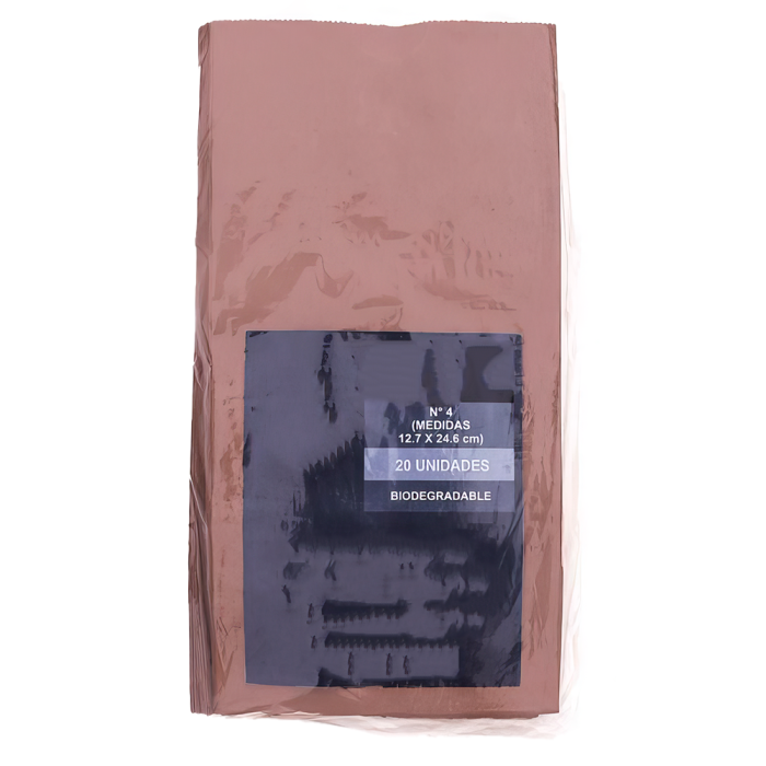 BOLSA KRAFT N BOLSA KRAFT N° 4 X 20 UND. 25 X 12.7 BOLSA KRAFT N° 4 X 20 UND. 25 X 12.7° 4 X 20 UND. 25 X 12.7