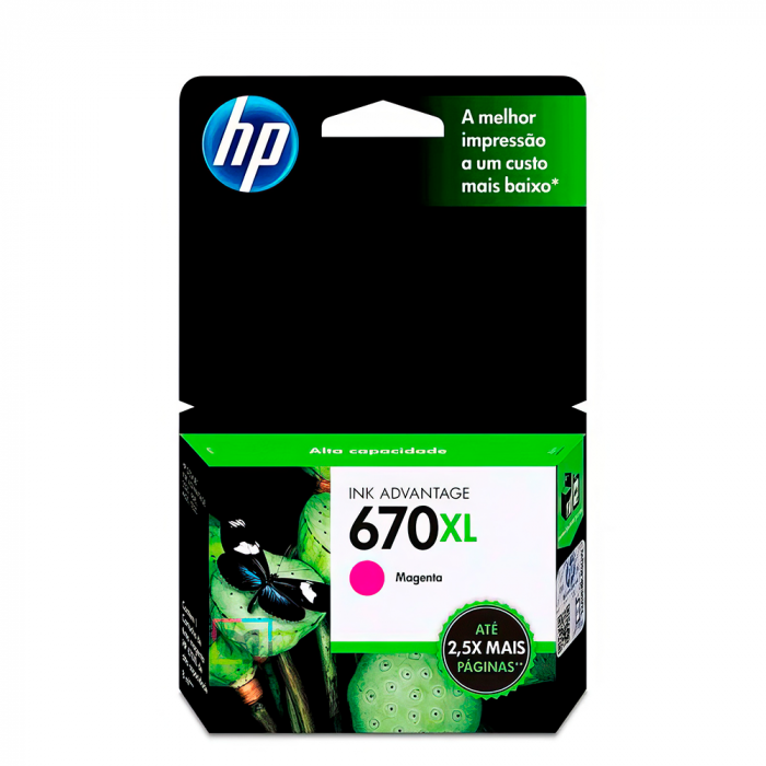 CARTUCHO HP CZ119AL (#670XL ) MAGENTA - 550 PAG (O)