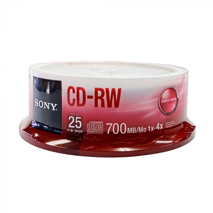 CD-RW (REGRABABLE) 80MIN 700MB PQTX50