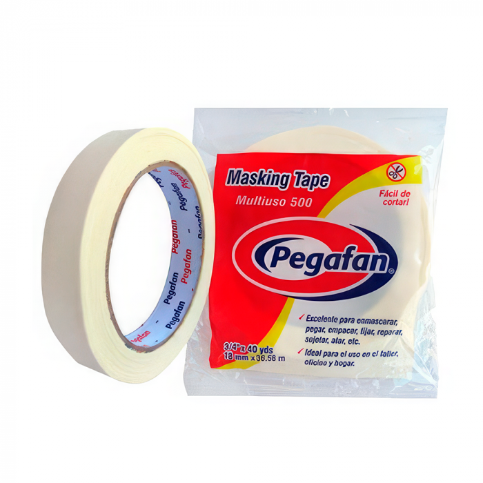 CINTA MASKING TAPE 3/4"X40 YDS PEGAFAN