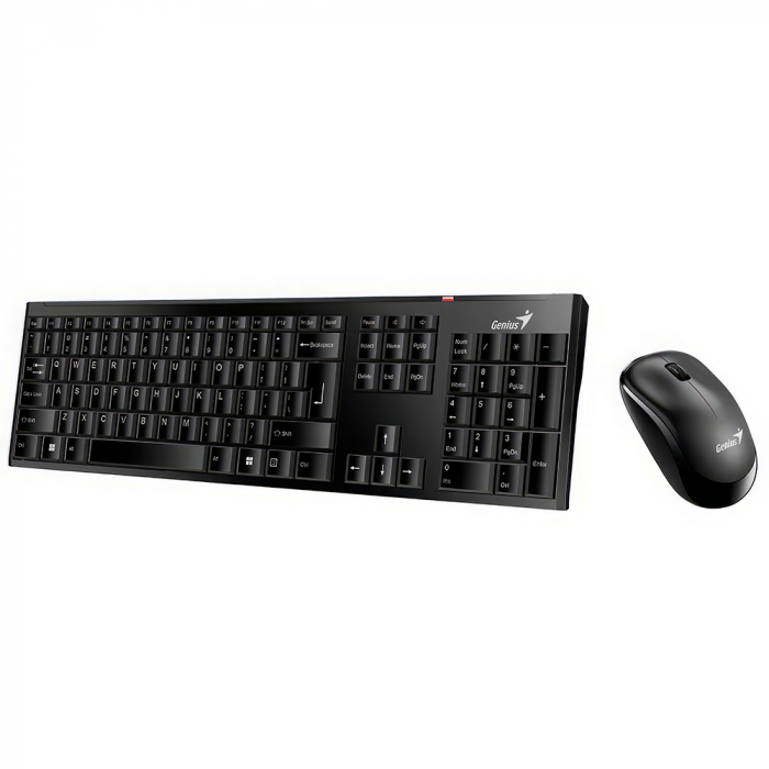 TECLADO GENIUS + MOUSE SLIMSTAR 8000SE WIRELESS BLACK SP