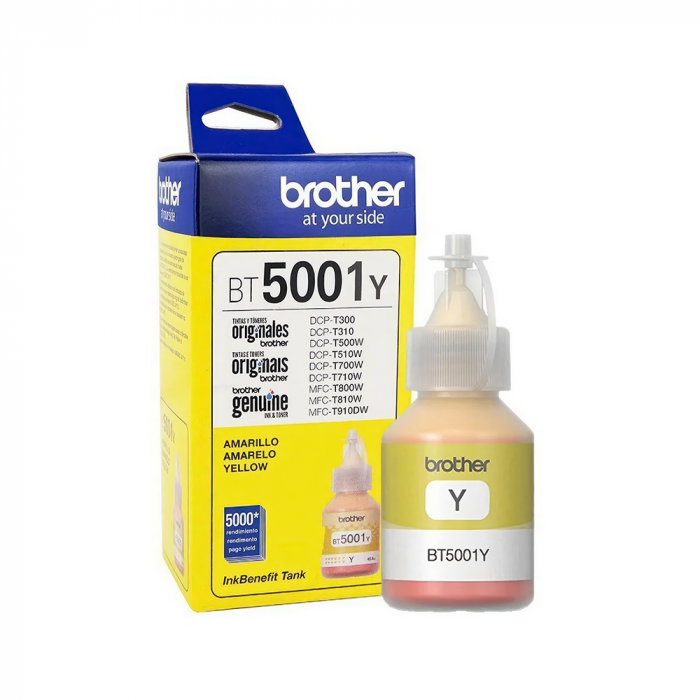 TINTA BROTHER BT5001Y YELLOW DCP-T300/T500W/T700W