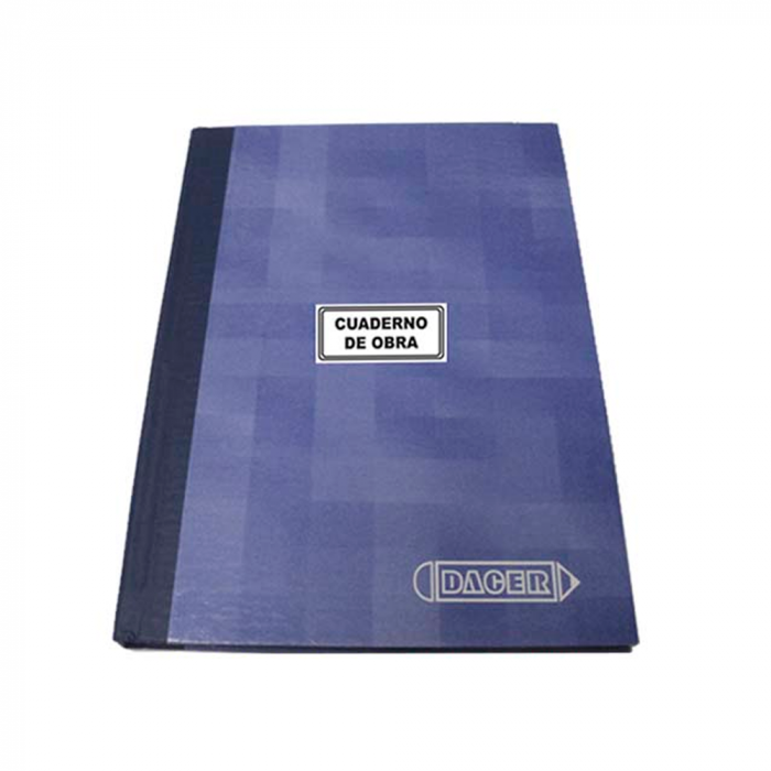 CUADERNO DE OBRA RAYADO T/LIBRO X 100H DACER